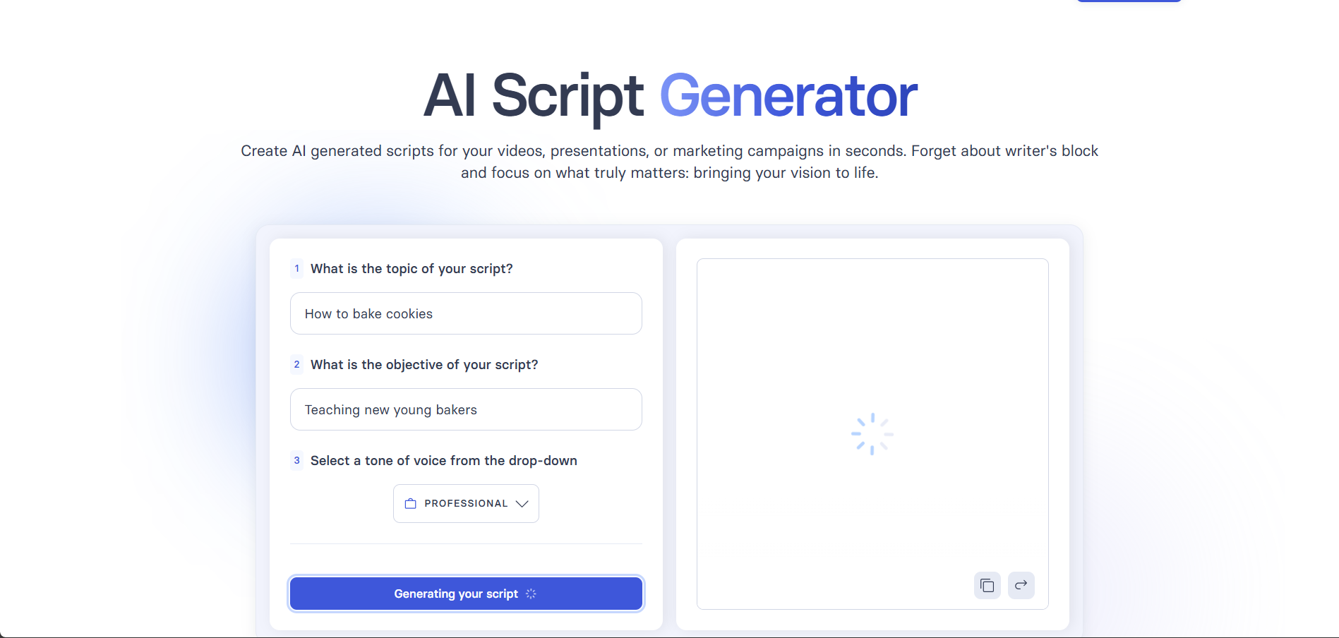 AI Script Generator